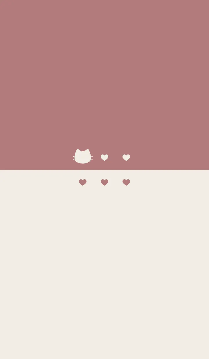 [LINE着せ替え] ねことハート(beige&dusty colors:01)の画像1