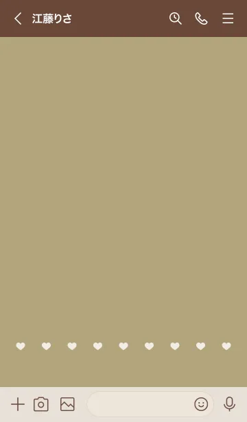 [LINE着せ替え] ねことハート(beige&dusty colors:03)の画像3