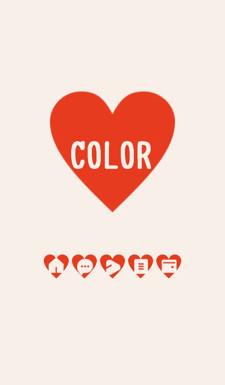 [LINE着せ替え] red color F02の画像1