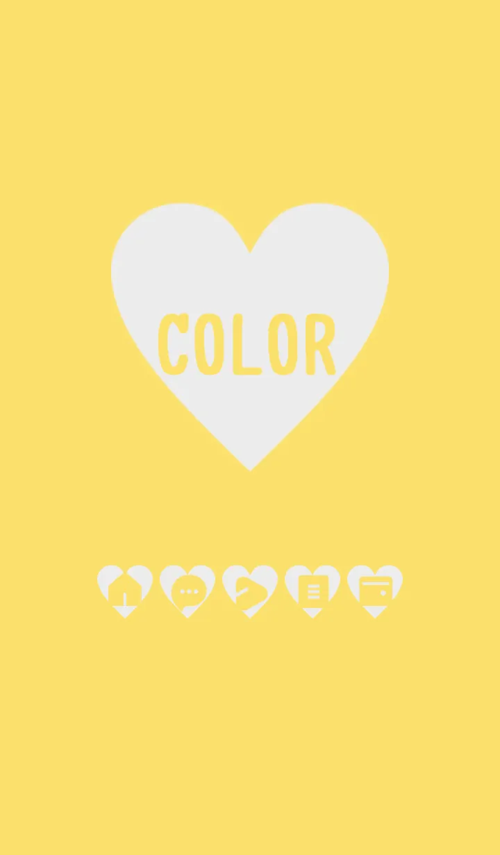 [LINE着せ替え] yellow color F01の画像1