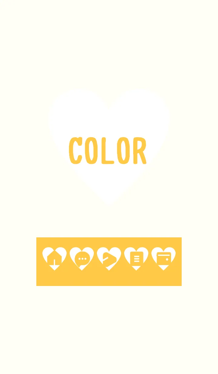 [LINE着せ替え] yellow color F03の画像1