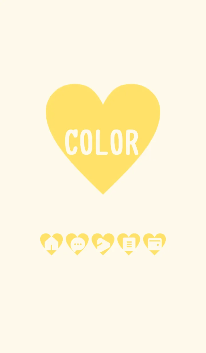 [LINE着せ替え] yellow color F04の画像1