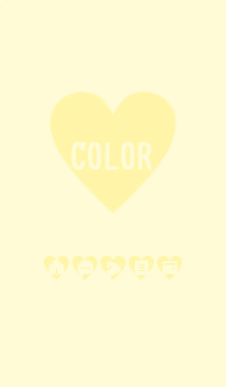 [LINE着せ替え] yellow color F05の画像1