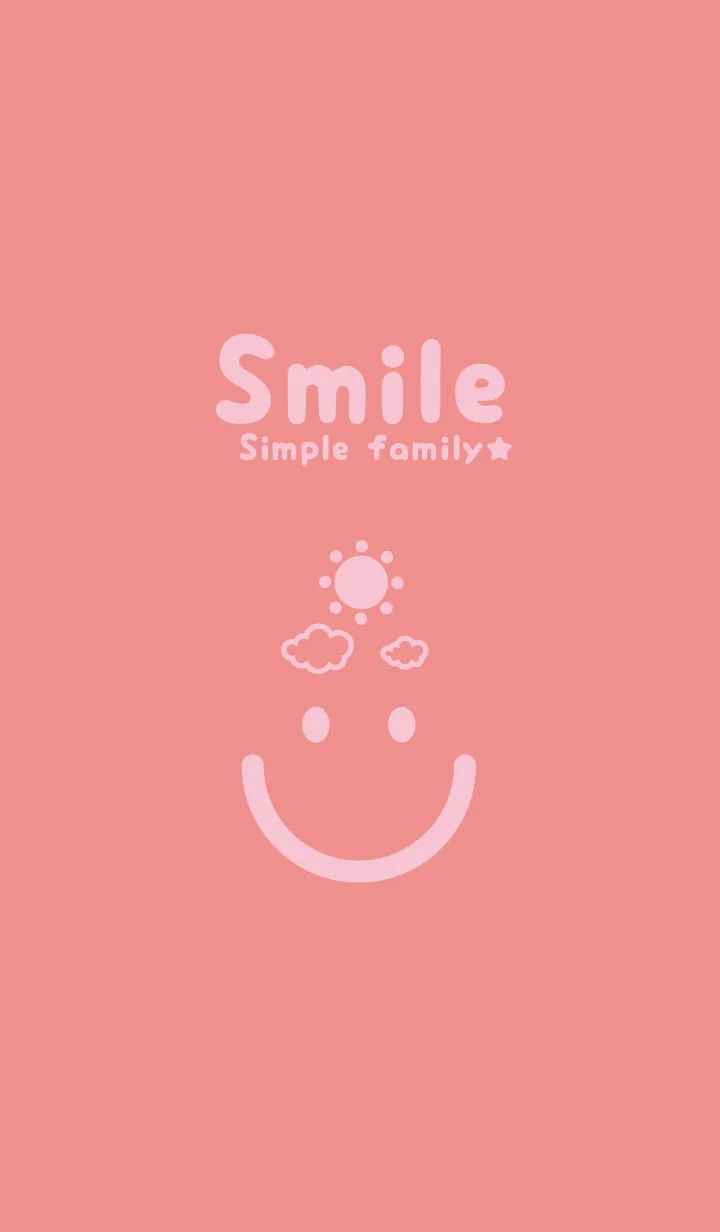 [LINE着せ替え] スマイル＆SUN 薄紅の画像1