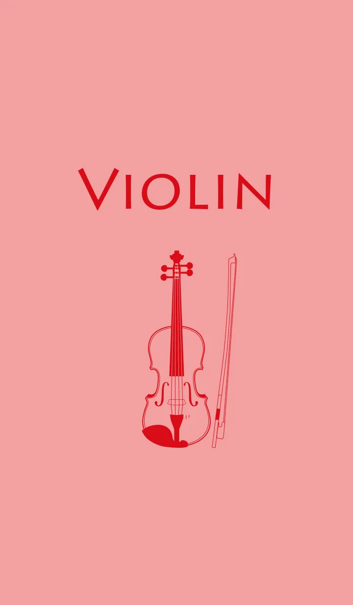 [LINE着せ替え] バイオリン 紅梅色の画像1