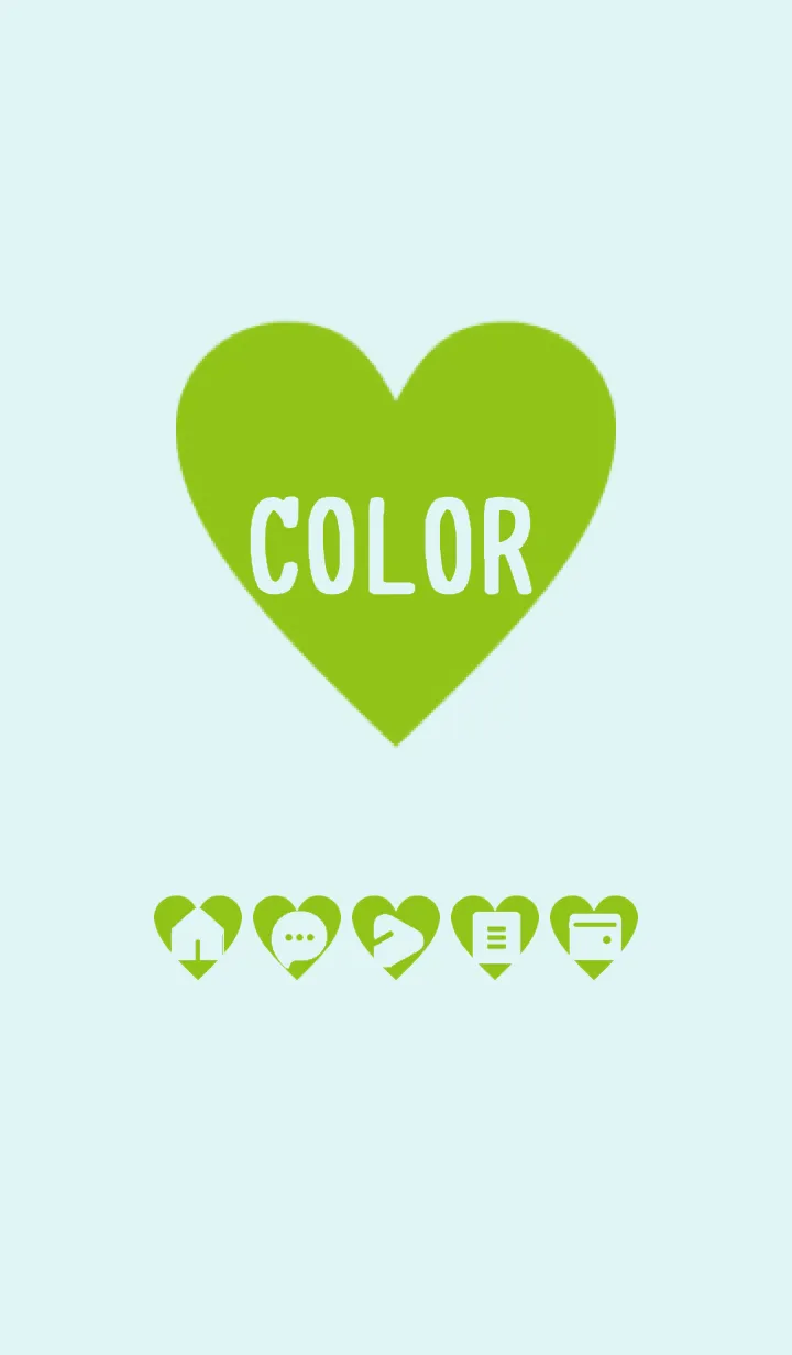 [LINE着せ替え] green color F09の画像1