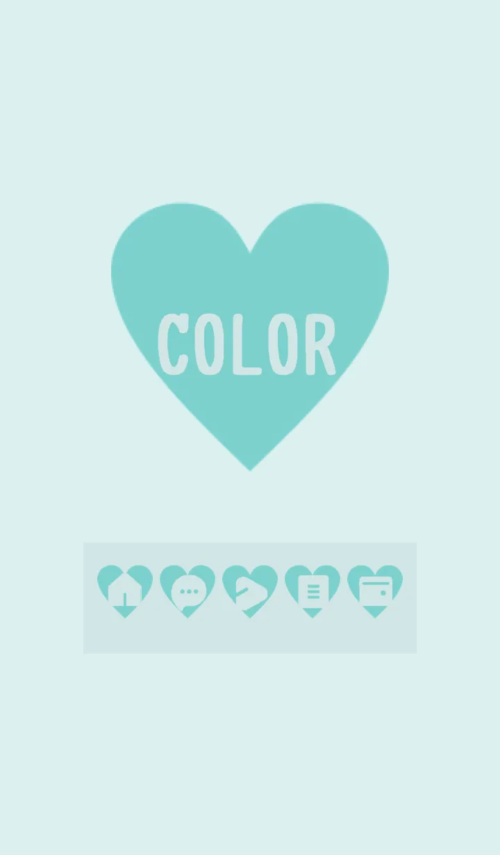 [LINE着せ替え] green color F10の画像1