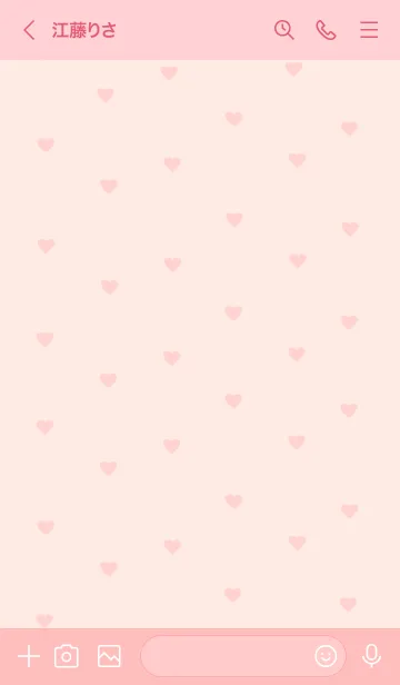 [LINE着せ替え] pattern_heart #babypinkの画像3