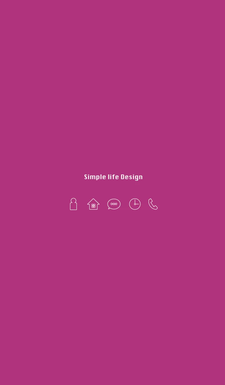 Simple life design -fuchsia-の着せ替えメイン画像