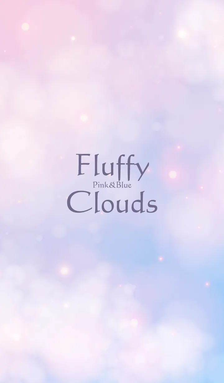 [LINE着せ替え] Fluffy Clouds-Pink&Blue 9の画像1