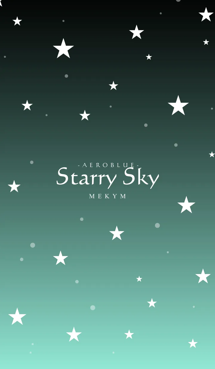 [LINE着せ替え] - Starry Sky Aero Blue -の画像1