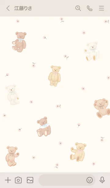 [LINE着せ替え] Sweet Honey Bearの画像3