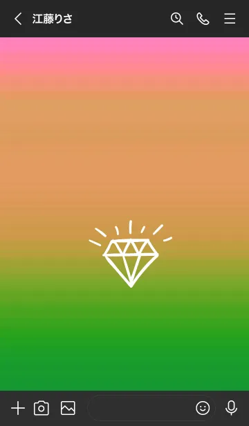 [LINE着せ替え] グラデーション ダイアモンド  138の画像3