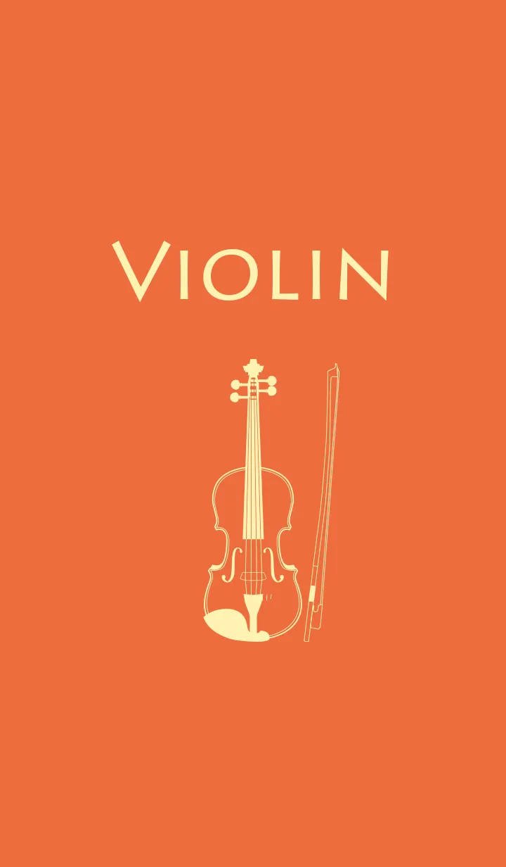 [LINE着せ替え] バイオリン 柿色の画像1