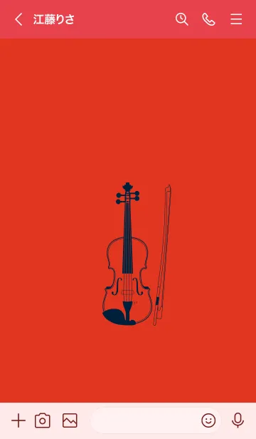 [LINE着せ替え] バイオリン スカーレッドの画像3