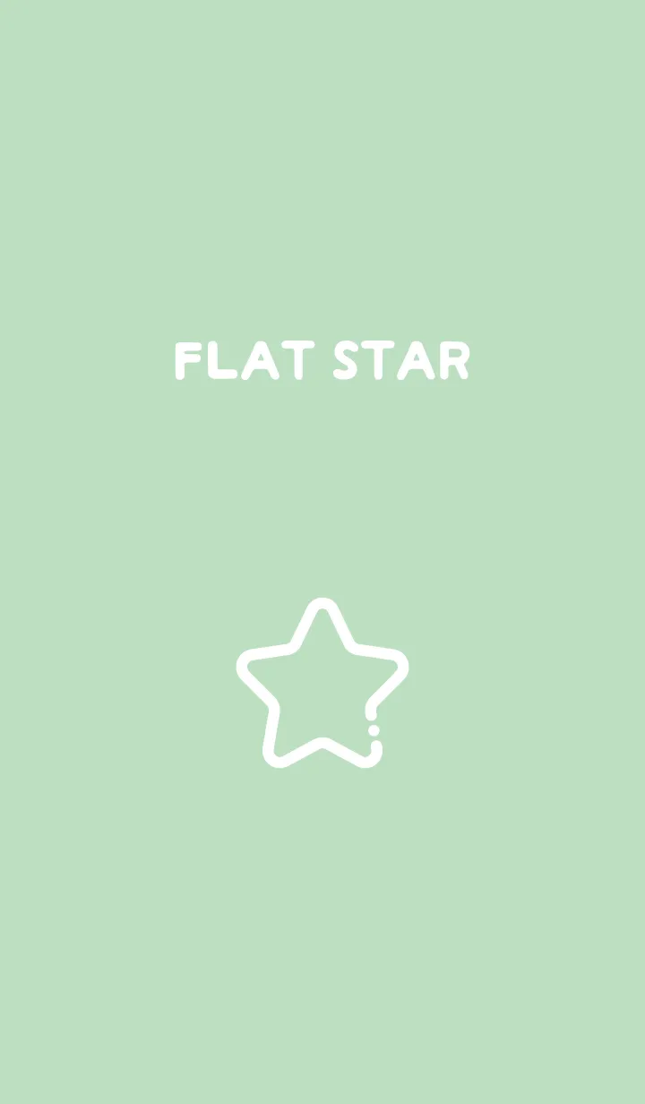[LINE着せ替え] FLAT STAR / Opal Greenの画像1