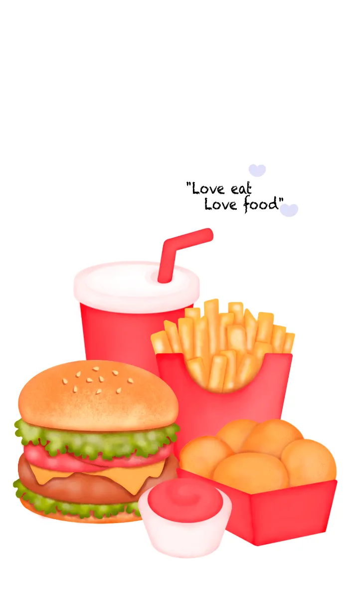 [LINE着せ替え] Mini fast food set 4の画像1