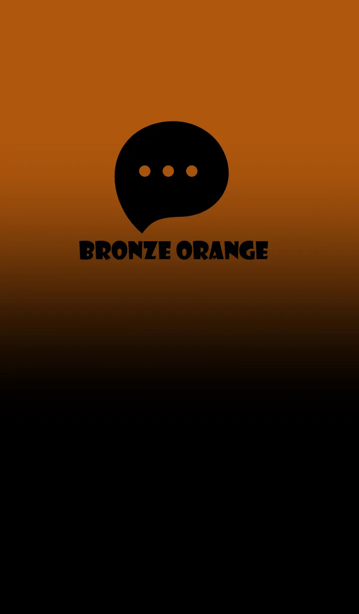 [LINE着せ替え] Black & Bronze Orange Theme V2 (JP)の画像1