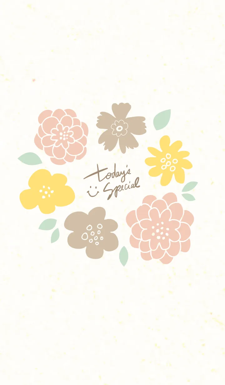 [LINE着せ替え] 3色の花輪9の画像1