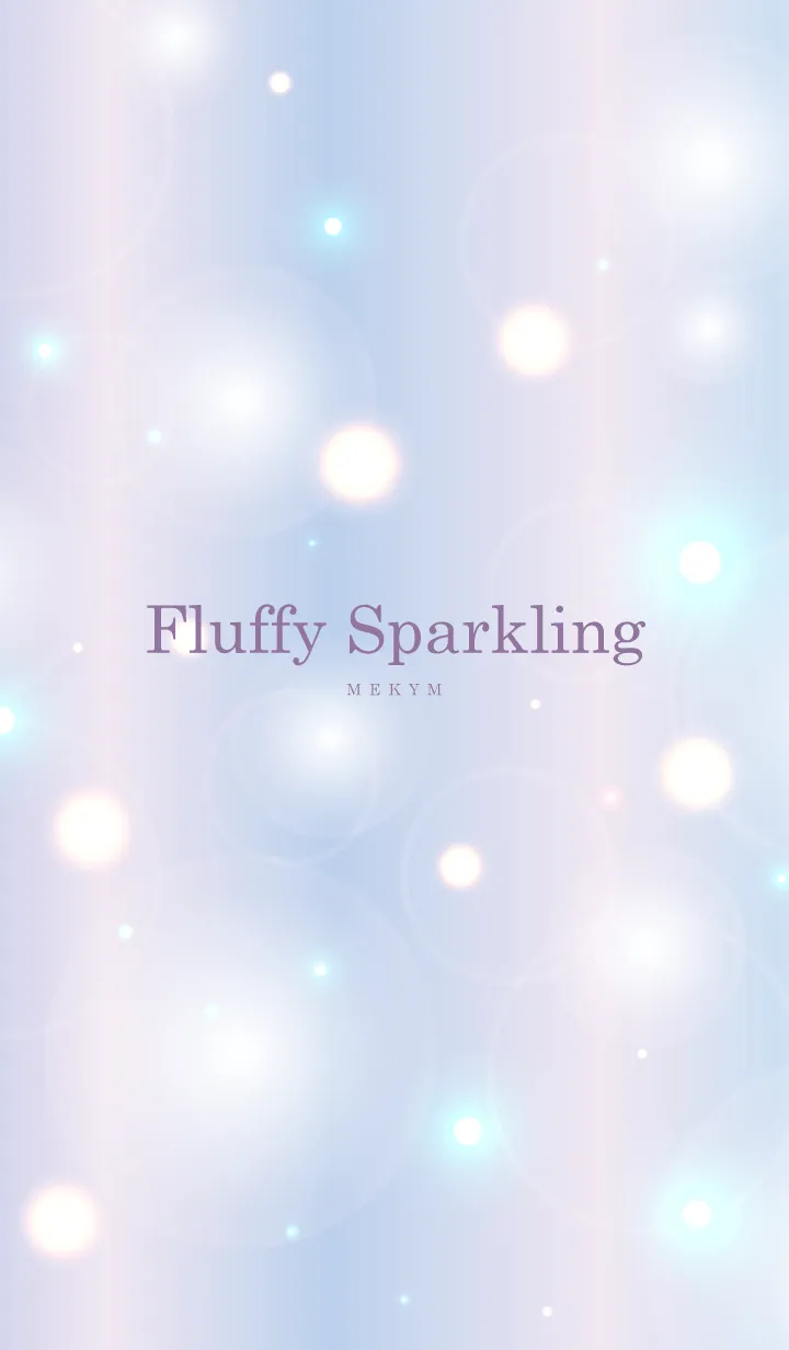 [LINE着せ替え] Fluffy Sparkling-PURPLE 9の画像1
