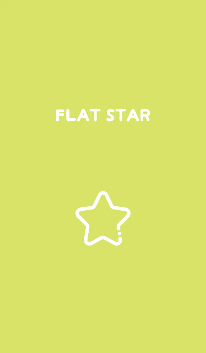 [LINE着せ替え] FLAT STAR / Chartreuse Greenの画像1