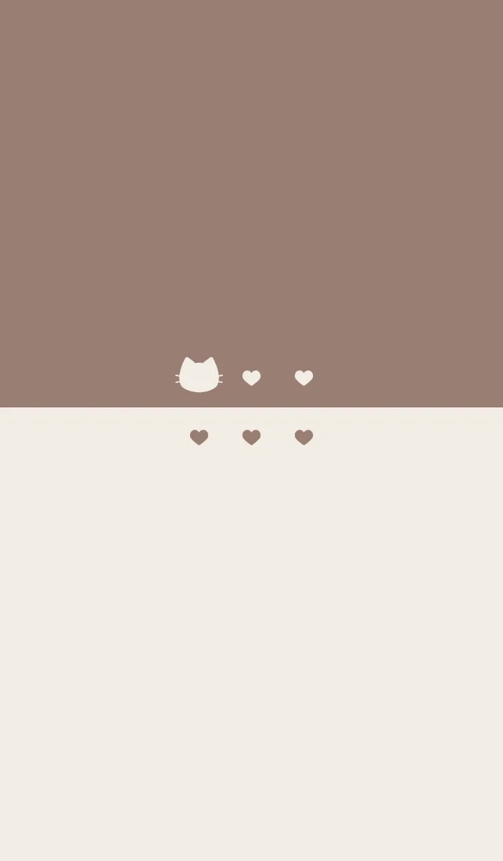 [LINE着せ替え] ねことハート(beige&dusty colors:10)の画像1