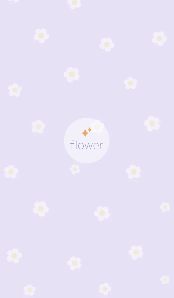 お花<キラキラ>パープル.の着せ替えメイン画像