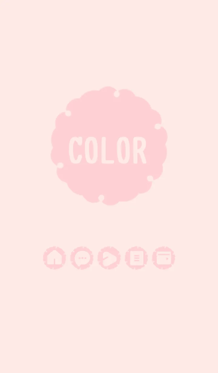 [LINE着せ替え] pink color G02の画像1