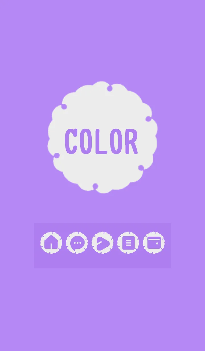 [LINE着せ替え] purple color G01の画像1