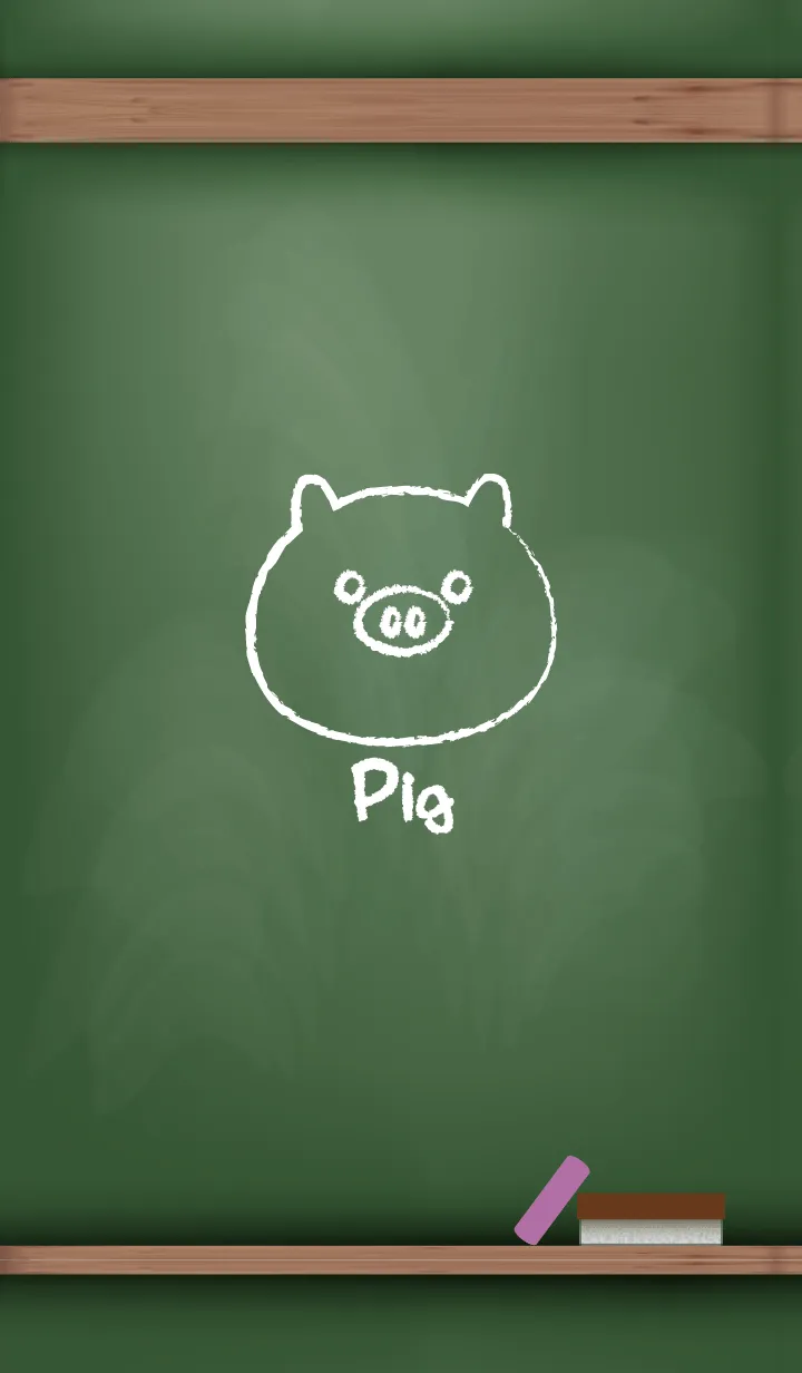 [LINE着せ替え] blackboard Pig 20の画像1