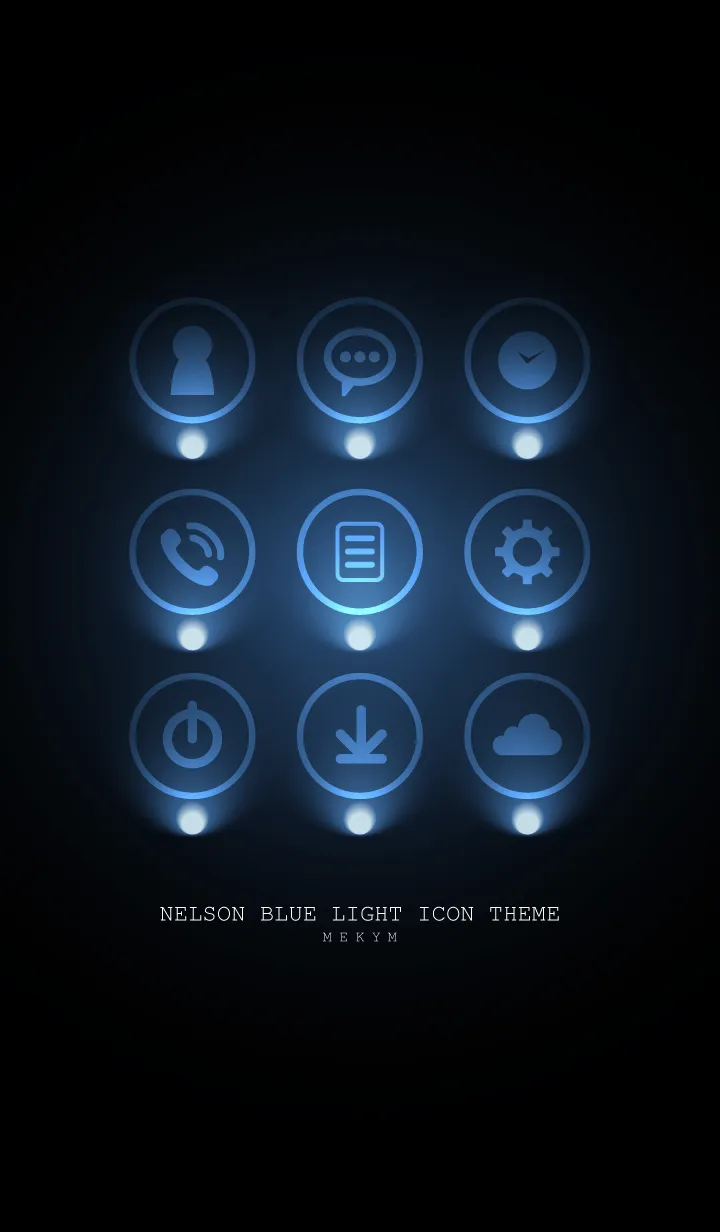 [LINE着せ替え] NELSON BLUE LIGHT ICON THEME 2の画像1