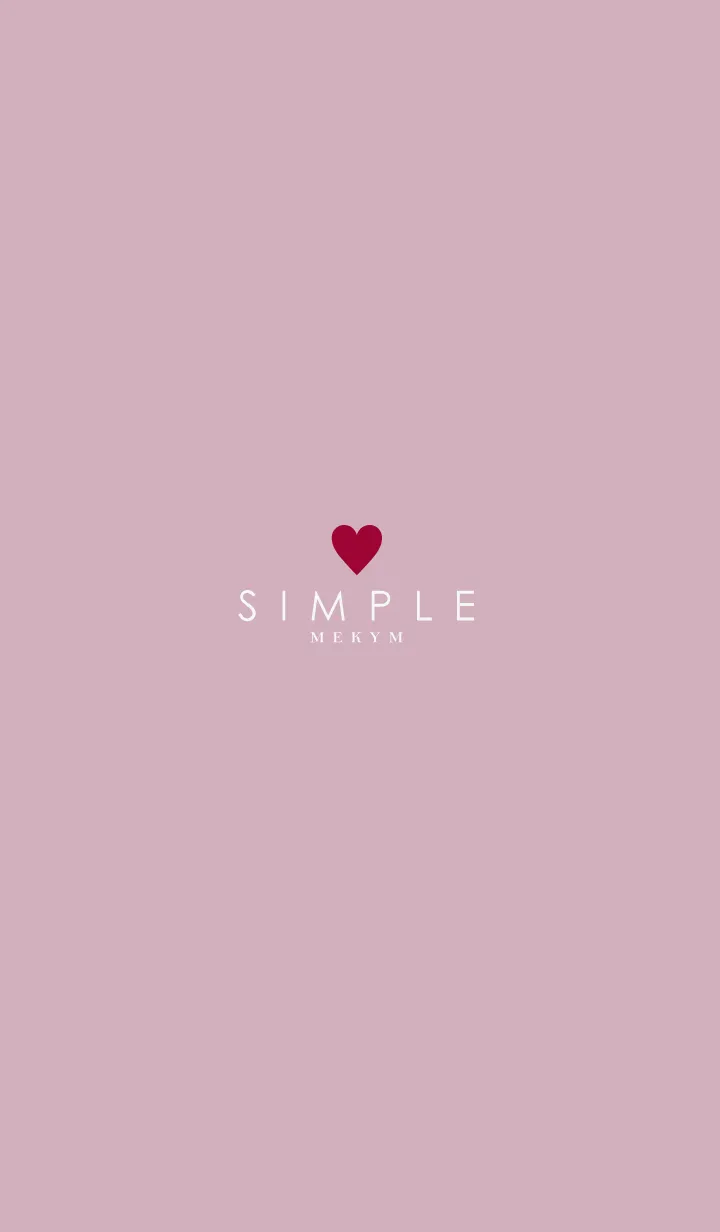 [LINE着せ替え] DUSKY PINK.SIMPLE-HEART 41の画像1