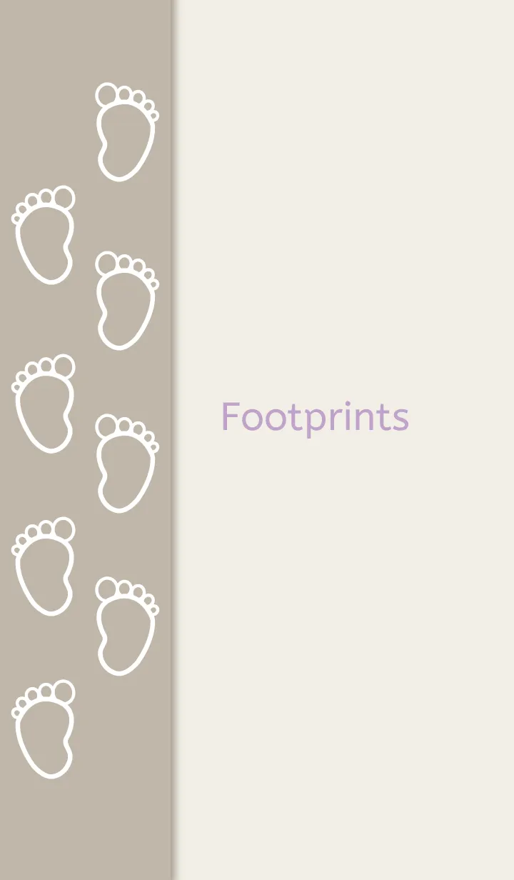 [LINE着せ替え] Foot prints 6の画像1