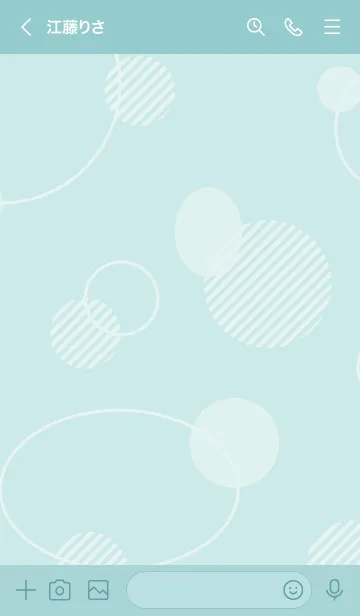 [LINE着せ替え] 白いおしゃれな丸8の画像3