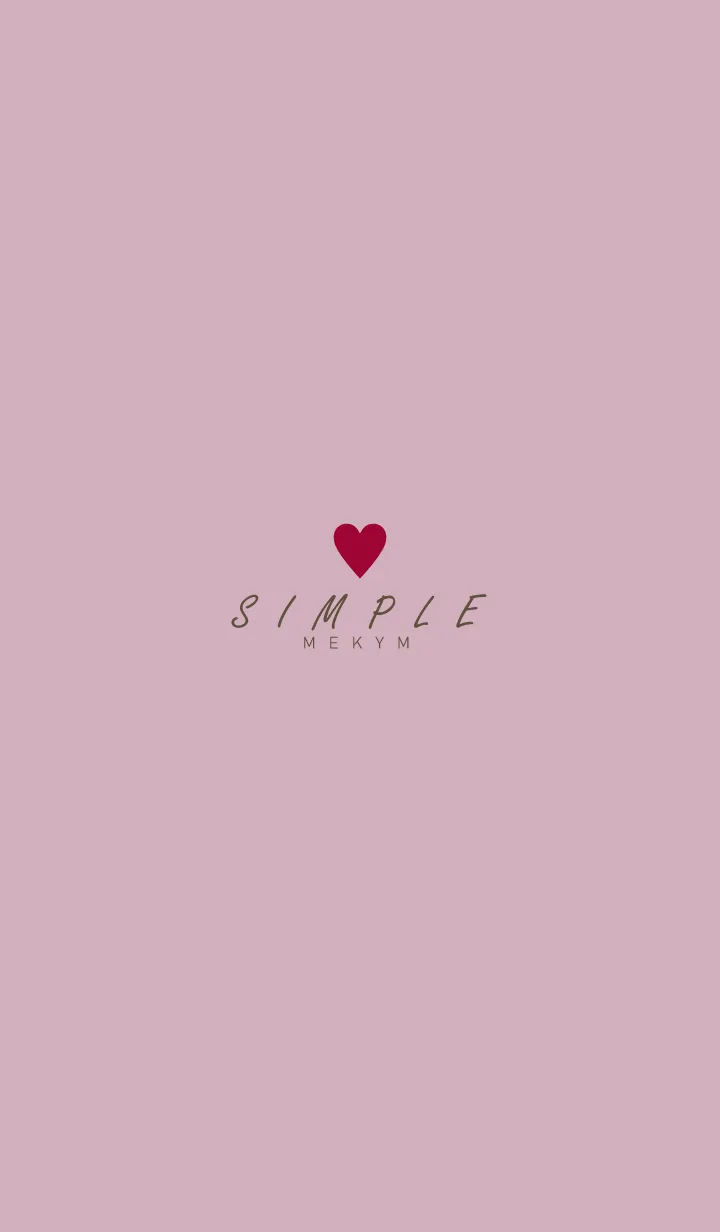 DUSKY PINK BROWN.SIMPLE-HEART 41の着せ替えメイン画像