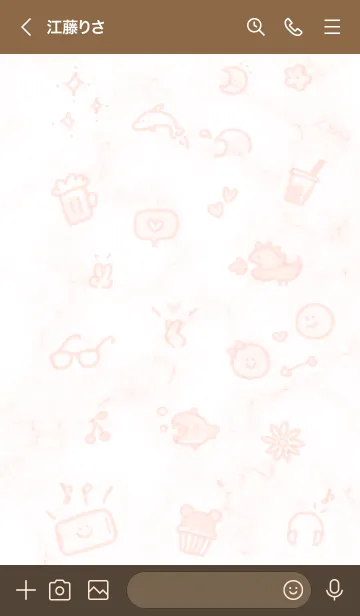 [LINE着せ替え] 楽しいアイコン♬オレンジ11_1の画像3