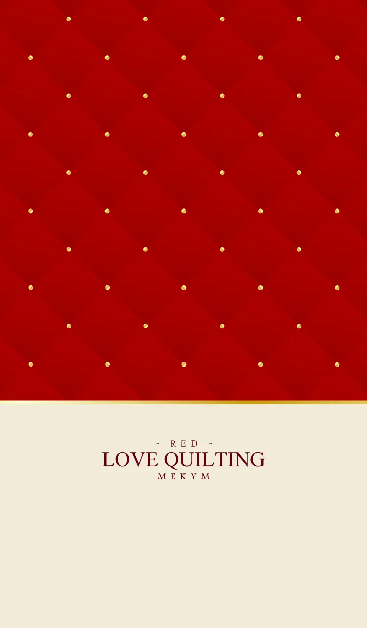 [LINE着せ替え] LOVE QUILTING RED 10の画像1
