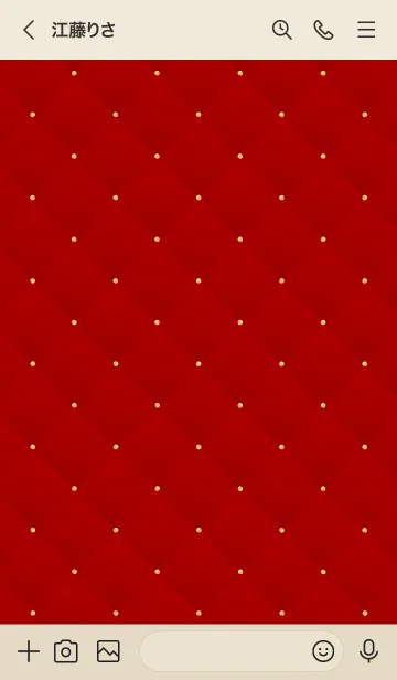 [LINE着せ替え] LOVE QUILTING RED 10の画像3