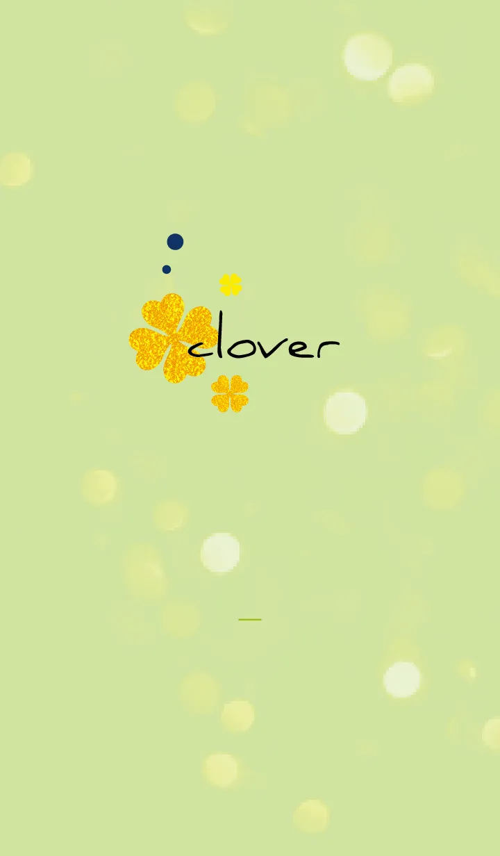 [LINE着せ替え] 幸運のゴールドクローバーの画像1