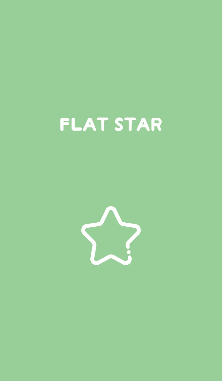 [LINE着せ替え] FLAT STAR / Mint Greenの画像1