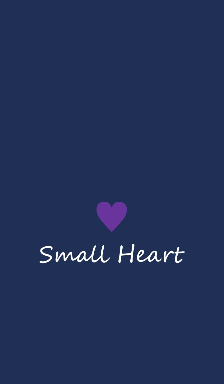 [LINE着せ替え] Small Heart *Navy Purple 11*の画像1