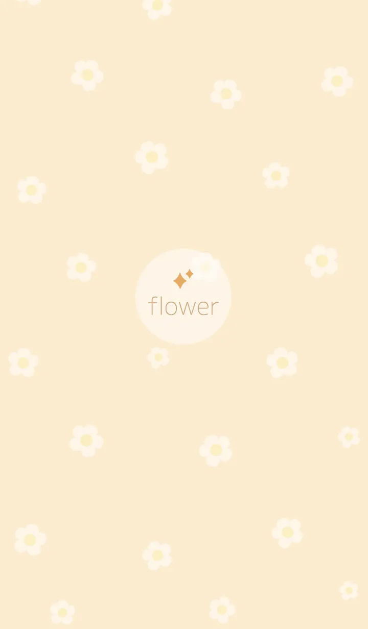 [LINE着せ替え] お花<キラキラ>イエロー.の画像1