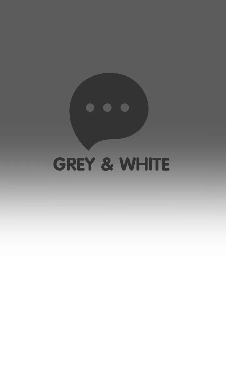 [LINE着せ替え] Grey & White Theme V2 (JP)の画像1