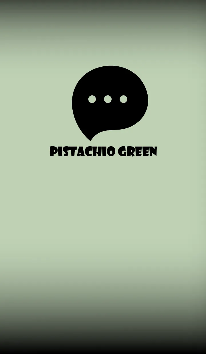 [LINE着せ替え] Pistachio Green And Black V.2 (JP)の画像1