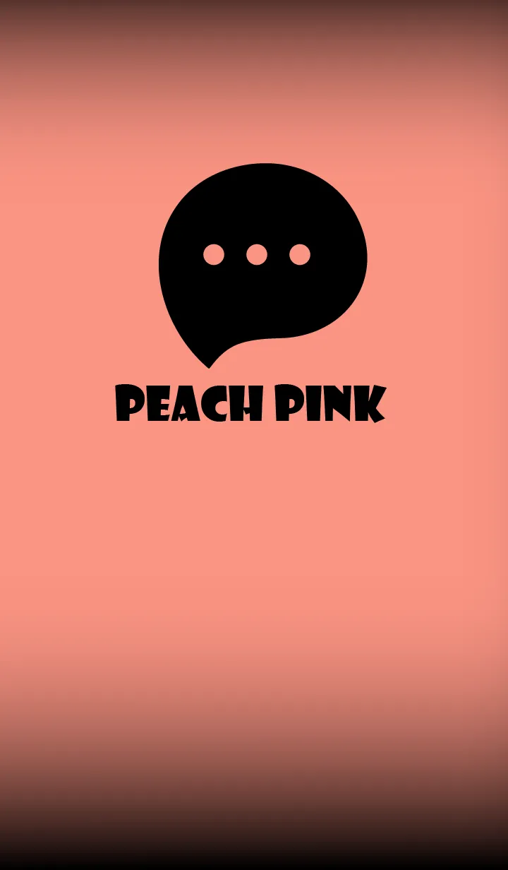 [LINE着せ替え] Peach Pink And Black V.2 (JP)の画像1