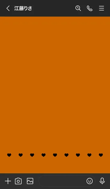 [LINE着せ替え] ねことハート(dark colors:02)の画像3