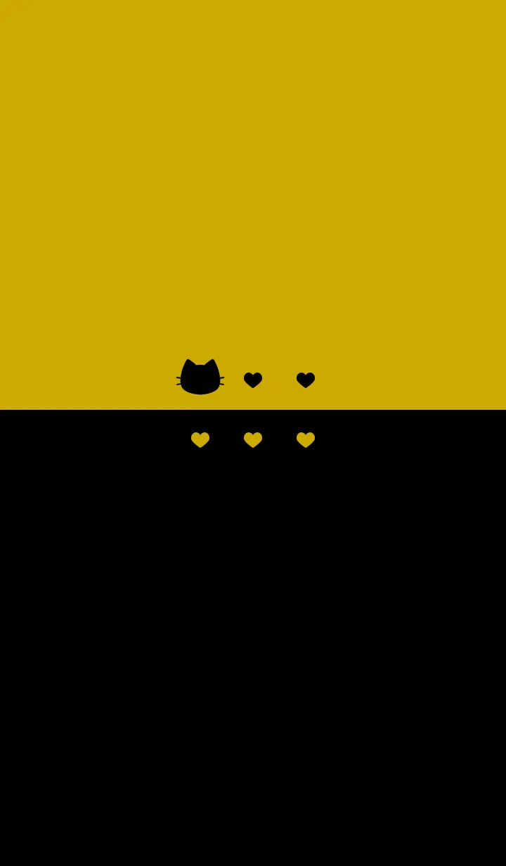 [LINE着せ替え] ねことハート(dark colors:03)の画像1