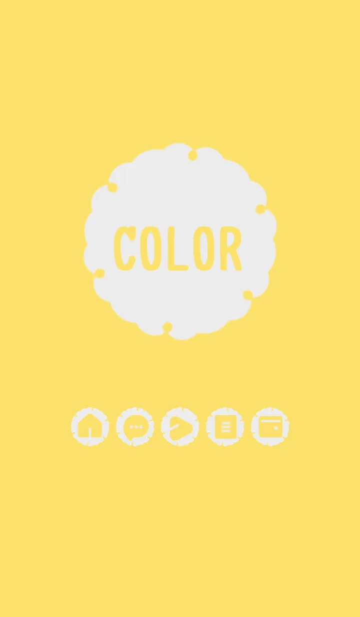 [LINE着せ替え] yellow color G01の画像1