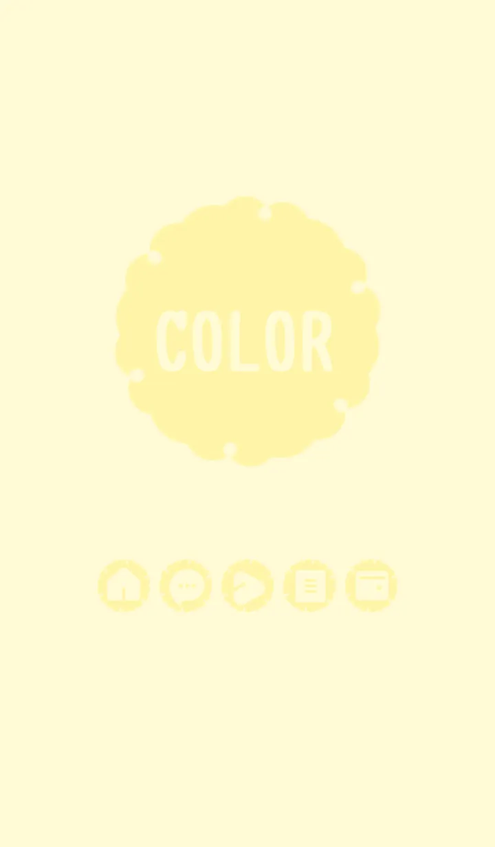 [LINE着せ替え] yellow color G05の画像1