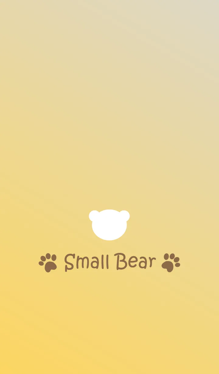 [LINE着せ替え] Small Bear *YELLOW+GRAY*の画像1